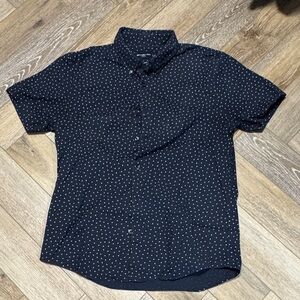 Abercrombie & Fitch Navy Polka Dot Shirt